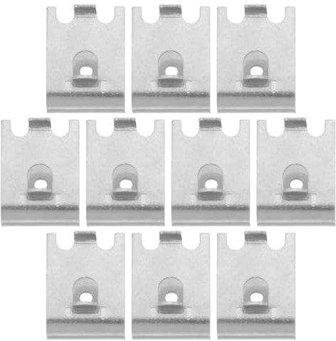 TOVINANNA 10pcs Stainless Steel Refrigerator Shelf Supports Metal Shelf Brackets Freezer Cooler Replacement Pegs for Fridge Cabinet