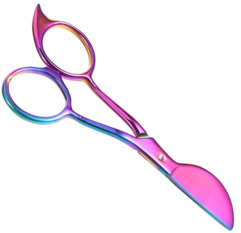 COHEALI Tijeras para Alfombras de Acero Inoxidable 13,8 Cm, Recortadora de Mechones y Herramientas de Corte para Apliques, Multipropósito para Manualidades, Tapicería y Uso Industrial