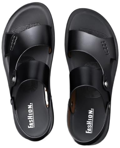 Sandalias convertibles 2 en 1 for hombre, zapatillas de playa informales con doble correa, suela suave antideslizante, calzado punta abierta, zuecos verano