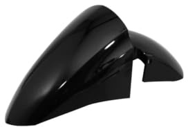 cyclingcolors Parafango compatibile con moto scooter ciclomotore PEUGEOT 50 KISBEE 2T ET 4T TUTTI I MODELLI (NUOVI 2018> + VECCHI MODELLI 2010>2017)) nero lucido, anteriore