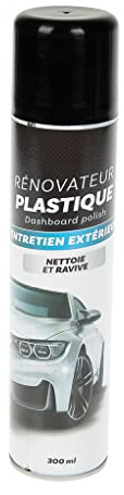 TURBOCAR - Rénovateur Plastique Voiture - Contenance: 300 ML - Entretien et protège Les Plastiques extérieurs du véhicule - Protège et nettoie - Fais Briller Les Plastiques extérieurs