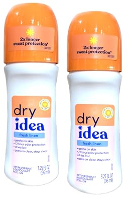 Dry Idea Fresh Linen Roll-On Antiperspirant Deodorant Fresh Linen 3.25 Ounce (Pack of 2)
