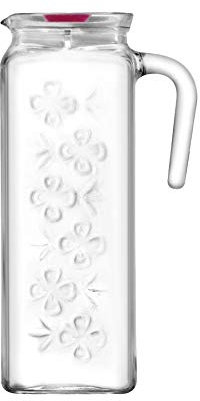 Lav Bloom Pichet en verre avec couvercle 1,2 l (1200 cc)
