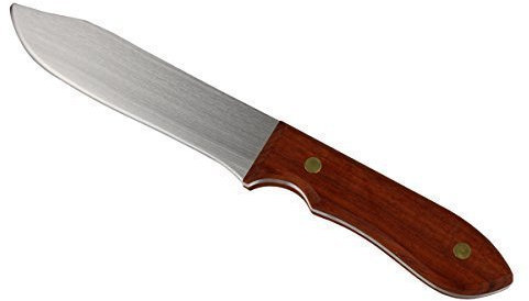 BAY® Aluminiummesser 25 cm mit Holzgriff Trainingsmesser stumpf Messer Aluminium Attrappe Krav MAGA SV Aluminiumdolch Dolch Übungsmesser Selbstverteidigung