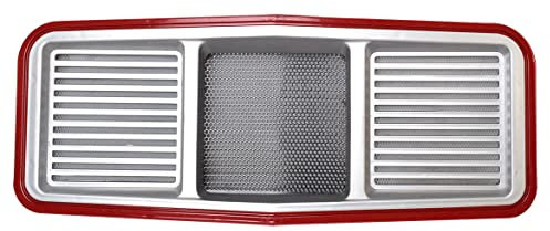 Calandre supérieure MDM parts en métal argenté pour tracteur, pièce automobile de rechange pour véhicule, compatible avec les séries 43, 44, 45, 46, 55 et 56 de Case IH