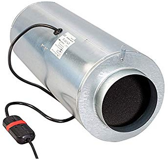Weedness Can Iso-Max Rohrventilator 1-Stufig 2310 m³ 250 mm Schallgedämmt - Grow Anbau Abluft Ventilator Rohrlüfter leise Silent Lüfter Zuluft