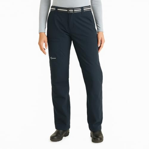 Genus Gardenwear 3-Season Women's Premium Showerproof Gardening Trousers, Comfortable Outdoor Work Cargo Pants in Midnight Blue with Padded Knee & Multi-Pocket - 10R