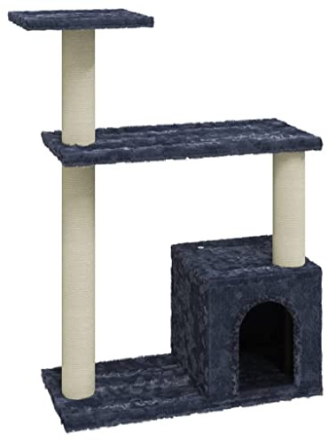 vidaXL Kratzbaum Sisal-Kratzsäule Dunkelgrau 70cm Katzenkratzbaum Katzenbaum