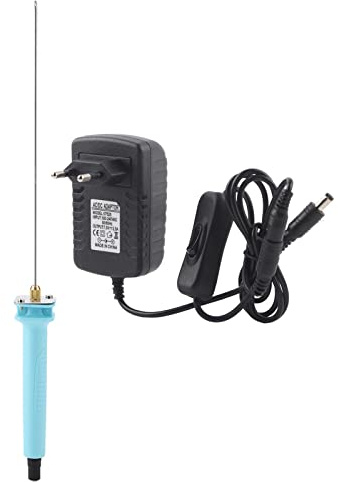 Zerodis 24W 20cm Schaumschneider Elektrische Schneidemaschine Elektrische Heißdrahtschneider Schaumpolystyrol Wärmeschneiden Gravierstift 110-250V(EU-Stecker)