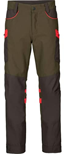 Härkila | Pro Hunter Dog Keeper GTX Hose | Professionelle Jagd Kleidung & Jagd Zubehör für Herren | Skandinavische Qualität Made to Last | Willow Green/Orange, 48