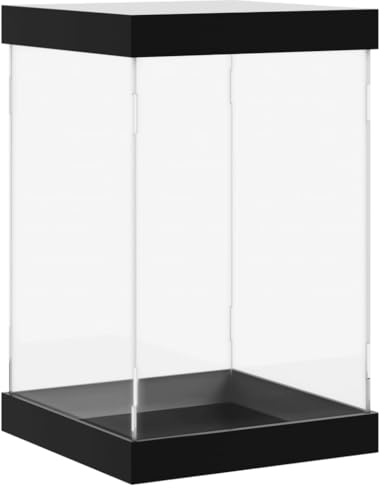 vidaXL Boîte d'Affichage Transparente, Vitrine en Acrylique, Boîte de Présentation, Boîte de Rangement pour Collections Jouets Bijoux, 14x14x22 cm Acrylique