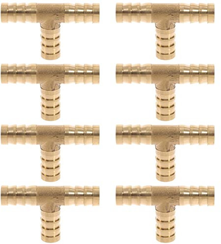 Hemobllo 8stücke Schlauchkupplungssatz Pex-armaturen -koppler Kupfer-crimp-fitting Wasserschlauch-reparatursatz Verbinder Für Sanitärarbeiten Pex-schlauchverbinder Pex-anschlüsse Kupfer-pe
