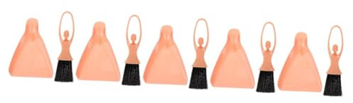 POPETPOP 5sets Long Handle Dustpan and Broom Cleaning Tools for Small Animal Cages Effortless Cleaning for Guinea Pigs Hamsters