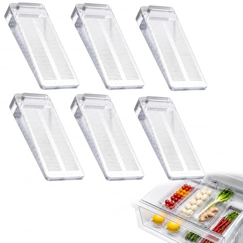 DERJDISF Türstopper Boden,6 Stück Gummi Türkeil rutschfest Höhenverstellbar Fensterstopper Keil, Ungiftig Kein Unangenehmer Geruch, für Alle Hartböden,Badezimmer, Balkontür,Transparent