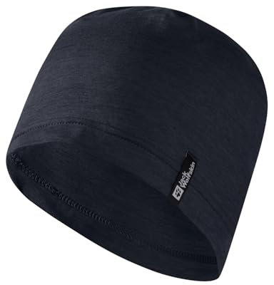 Jack Wolfskin Unisex Travel Beanie-Mütze, Dark Navy, Einheitsgröße EU