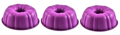 PRETYZOOM 3 Pz 10 In Silicone Stampo Rotondo Per Cubetti Di Ghiaccio Per Caramelle Stampo Per Biscotti Pirottini Tortiere Rotonde Cupcake Tortiera Di Zucca Formine Per