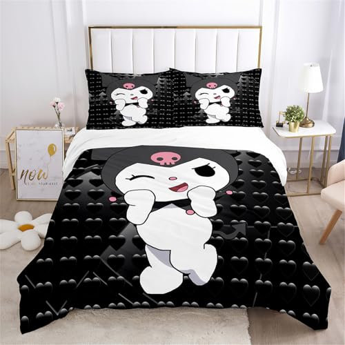 JYHTK Bettwäsche 135x200, Schwarzes Turbanmädchen Bettwäsche Set, Mikofaser Bettbezug mit Kissenbezug, Verdeckter Reißverschluss,Weich und Bequem,A03