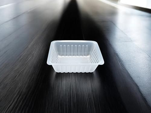 Générique 250 barquettes charcutières 375 cc en plastique transparent – Emballage élégant et pratique pour frites, charcuterie, salades et produits frais