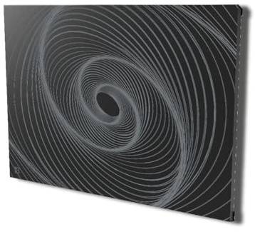 BESTHERM - Radiateur électrique fixe connecté WIFI à inertie sèche céramique 1000W Bestherm ARIANE CONNECT Design horizontal noir