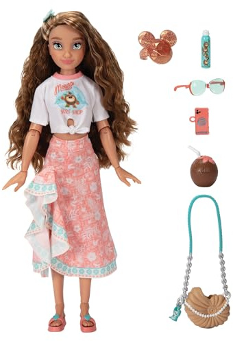 Disney ily 4EVER Moana Fashion Doll 30cm / 11.5 Tall, Officially Licensed by Jakks Pacific,13 Points of Articulation, Complete with Mix-and-Match Accessories and Glittery Mickey Ring for You!