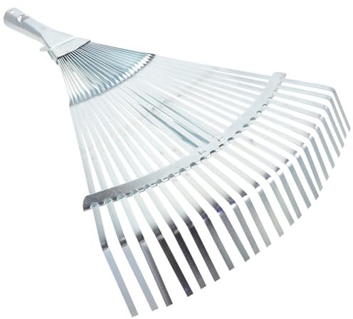 jojofuny Rastrello Per Foglie in Metallo Rastrello Da Giardinaggio Regolabile Estensibile Per Giardino e Cortile Pratico e Facile Da Usare