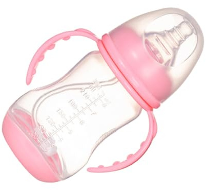 HEMOTON bottiglia di paglia borraccia bottle borraccie travel bottles boracce bottiglia di latte per bicchiere d'acqua per biberon per latte per neonati pp rosa