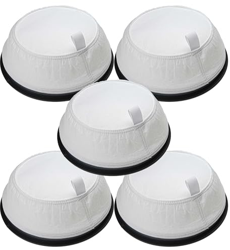 vhbw 5x Filtro de bolsa compatible con Nilfisk VP300 Eco EU, VP300 Hepa EU1 aspiradora en seco, aspiradora - Repuesto negro blanco