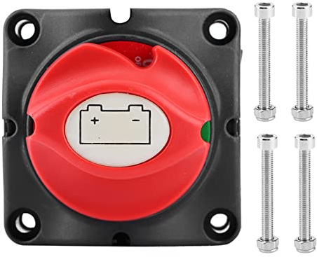 12V Batterieschalter 600 A, Batterie Trennschalter, Abschaltung Hauptschalter Stromschalter Akku Trennen Master für Auto LKW Boot Jacht Hochleistungsbatterietrennschalter