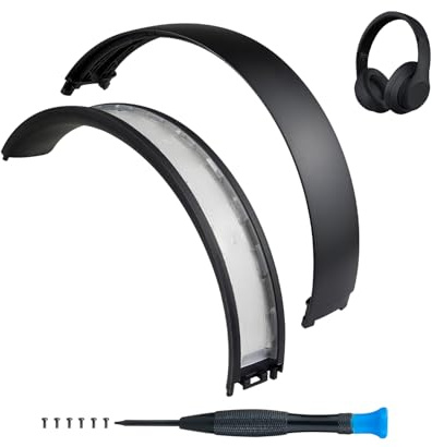 SOPROM ersättnings huvudband pannband för Beats Studio2 & Studio3 Headphones(Studio 3-Matt svart)