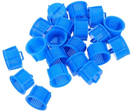 Washing Machine Water Filter 20pcs Blue Plastic Inlet Strainer Kit | Replacement Kit for Washing Machine Hose Inlet, Precision Design for Sediment Prevention, Easy Maintenance