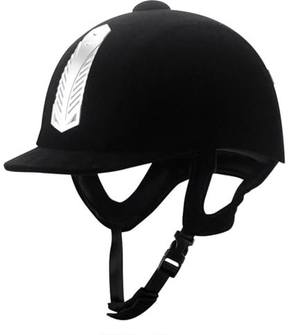 Reithelm – Sportausrüstung, Schutzkappe | Leichter, Belüfteter Kopfschutz Mit Verstellbarem Riemen Und Gepolstertem Futter Für Reiten, Snowboarden, Eishockey Und Bergsteigen Stromlinienförmig: Ergonom
