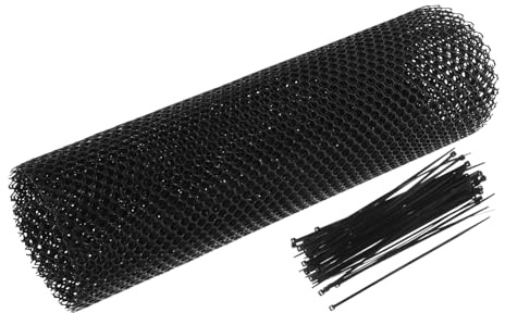 CLISPEED Banister Stair Net Hdpe Sicherheitsnetz Schwarz Treppengeländer Schutznetz für Innen Außen Haustiere Balkon Absturzsicherung Installieren