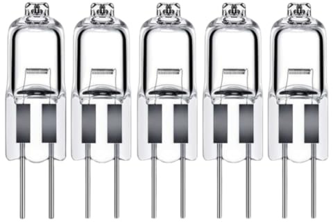 LISOCLU G4 Lampes Halogènes Blanc Chaud 3000k Dimmable 220v Lumière Pour Capots, Cuisines, Salon Et Chambre! 5pcs(60W/220V)