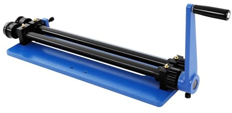 Macchina piegatrice circolare manuale e piegatrice in lamiera, larghezza di lavoro 460 mm, con 3 set di perline rotonde + 3 set di passi, piegatrice e piegatrice circolare per officine in lamiera