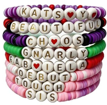 KATSEYE Merch Bracelets Keychain Set Tour Album Inspired Friendship Gifts for Fans Women Men