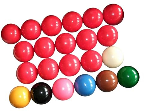 drburpily Högpresterande snookerbollar i set, 2 1/16 för biljardbord, för hemmaspel och professionella spelare, ger en konsekvent spelupplevelse. Snookerbollarna passar hemma.