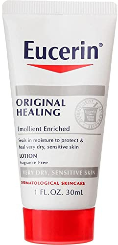 Eucerin Dry Skin Therapy Original Moisturizing Lotion, 1 Fl. Oz. (3 Pack Value Bundle) by Eucerin
