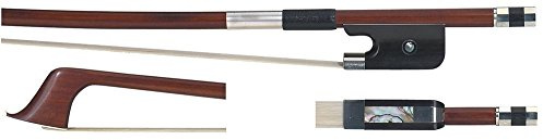 GEWA Arco per bassi, in legno di contrabbasso 3/4, modello francese, asta rotonda