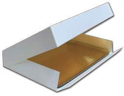 FaisTonGateau - 25 boites traiteur blanche 28x42 cm + 25 plateaux argent