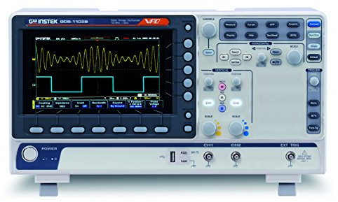 GW Instek GDS-1102B 7 LCD Colour Display Digital Storage Oscilloscope with USB/LAN Port, 100 MHz Bandwidth, 2 channel, 10M Memory Depth