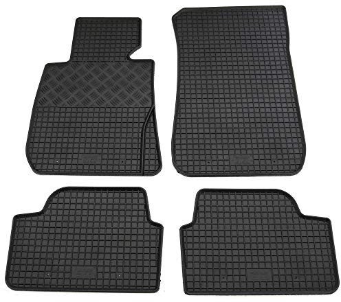 Gummi Fußmatten Set, 4teilig, Gummifußmatten Gummimatten Matten