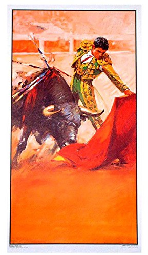 Cartel de toros personalizable completo - Cartel taurino Muleta