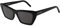SAINT LAURENT Womens SL 276 MICA-001 53 Woman ACETAT Sunglasses, Black-Black-Grey