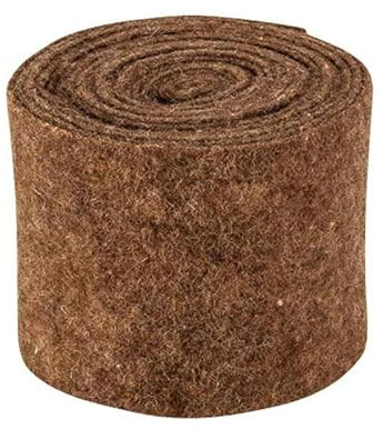 Hochwertiger & Widerstandsfähiger Filz – Breite 15cm / Länge 5m - Topfband/Bastelfilz/Wollfilz – Große Farbauswahl – Dehnbar & Druckelastisch – Tischdekoration Ostern/Weihnachten (Braun)