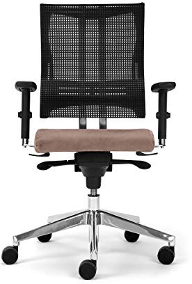 Nowy Styl Bürostuhl Net-Motion beige ohne Kopfstütze, One Size