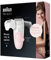 Braun Silk-épil - Epilatore a 5 epilatori 3 in 1, con testina di rasoio e tosaerba, senza fili, regolazione morbida, umida e asciutta, 100% impermeabile, presa britannica a 2 poli, 5-620, bianco/rosa
