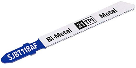 Sealey SJBT118AF 75mm 21tpi Jigsaw Blade Metal - Pack of 5