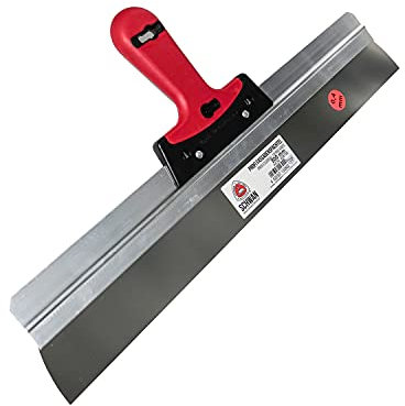Schwan Flächenspachtel 500 mm | Blattstärke 0,4 mm Breite 800 mm | Blatt Material Rostfrei | Fassadenspachtel 50 cm mit Softgriff |