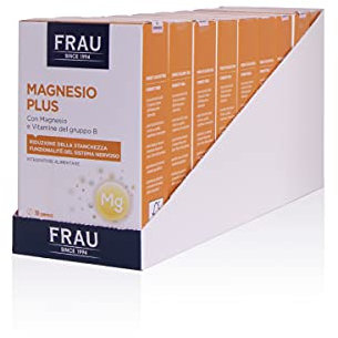 FRAU Magnesio Plus, Integratore Alimentare Magnesio E Vitamine Del Gruppo B, 9 Confezioni X 30 Compresse, Integratore Per Ossa E Integratore Contro La Stanchezza, Senza Glutine, color Bianco