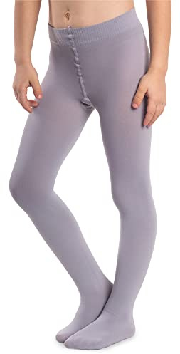 NOQ Medias gruesas para niña Corina Plain 120 DEN. Leggings abrigadas para usar en la habitación, para ballet, clases de danza. Medias opacas, negro, azul marino, blanco, rosa